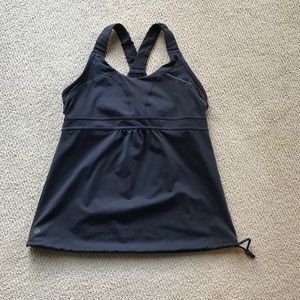 Athleta grey tank top, built in bra